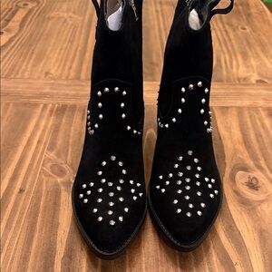 Women’s Studded Black Ankle Booties